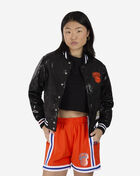 Mitchell  Ness New York Knicks NBA Sequin Varsity Jacket JK6831-NYKBLCK Black 1