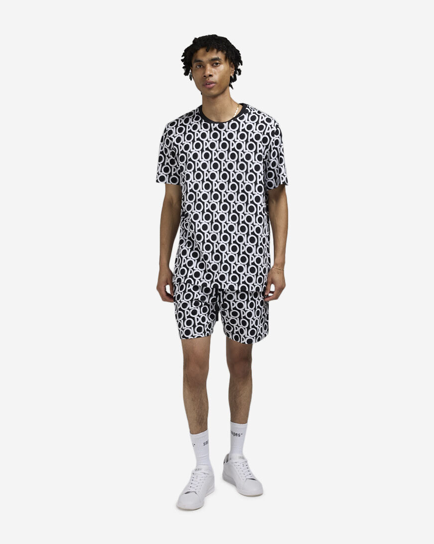 Shop Polo Ralph Lauren Printed Sleep Shorts PK82RL-A36Y black