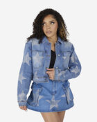All-Over Star Rhinestone Denim Jacket