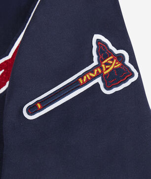 Big Boys' Atlanta Braves Classic Fleece Full-Zip Hoodie