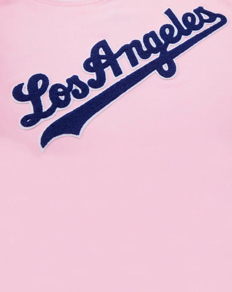 PRO STANDARD Los Angeles Dodgers Classic Chenille Double Knit Tee LLD131900-PNK Pink 2