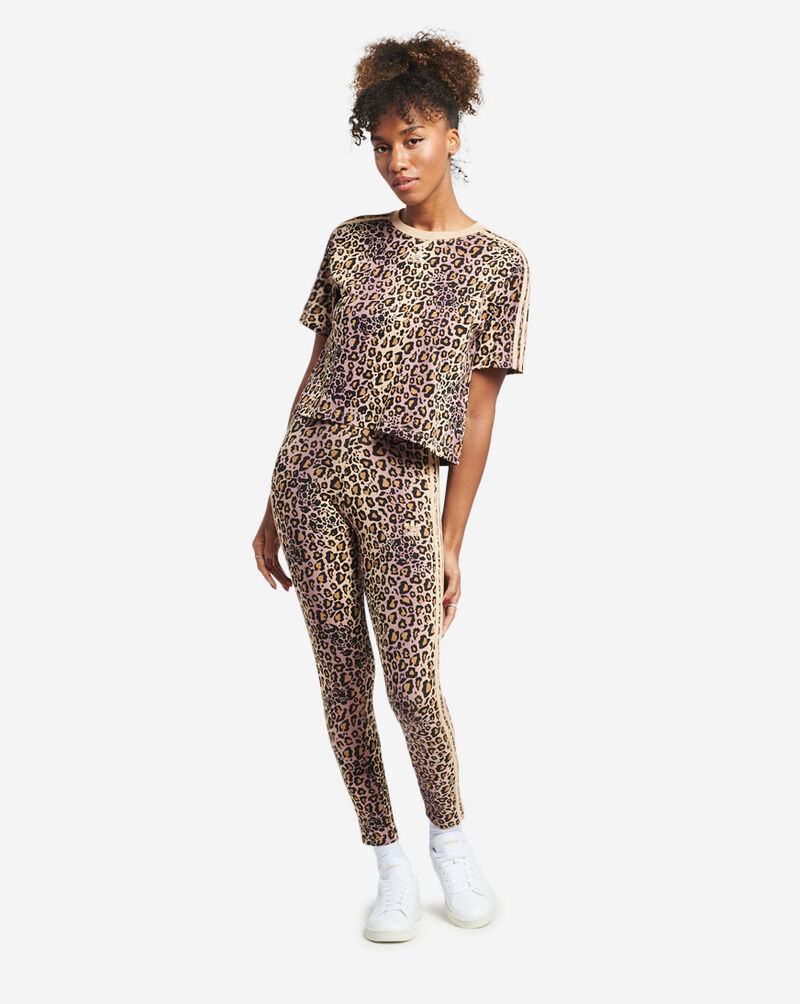 Shop adidas Leopard Print Tee HK5185 black | SNIPES USA