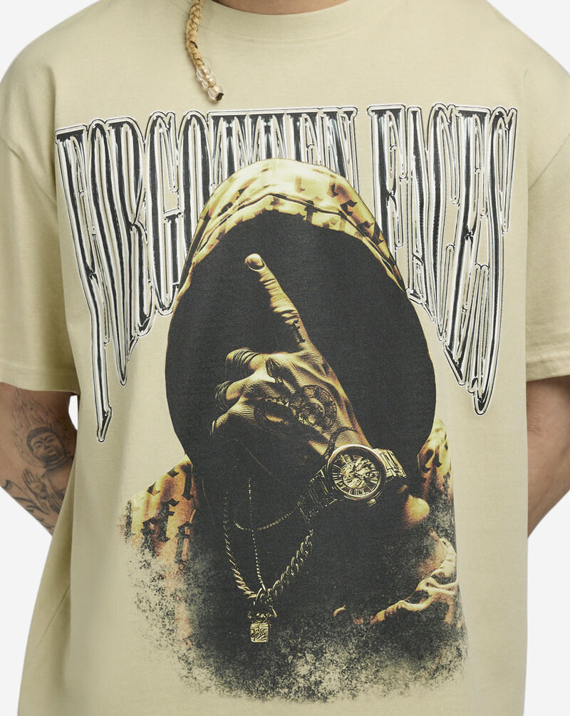 Forgotten Faces Hooded Tee FOFUS113-00208 Beige 3