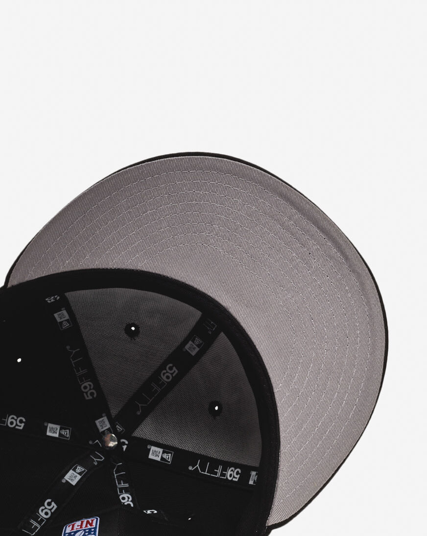 Shop New Era 59Fifty Las Vegas Raiders Oversized Script Fitted Hat
