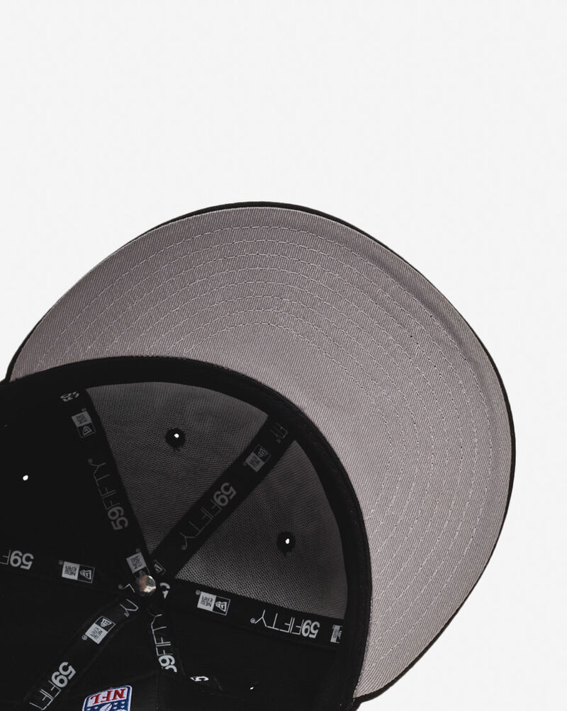 New Era 59Fifty Las Vegas Raiders Oversized Script Fitted Hat 60693602 Black 4