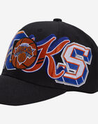 Mitchell  Ness New York Knicks Hyper Type Pro Crown Snapback Hat HP10412-NYKBLCK Black 2