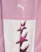 Puma Grade School Melo X LaFrance CTN Long Sleeve Jersey Tee PSP26M9T-21371 Pink 4