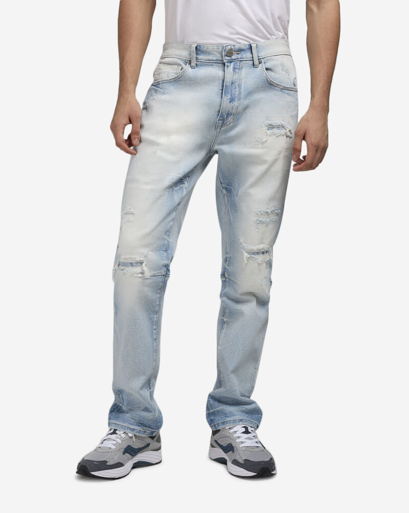 Smoke Rise Straight Rip Repair 5 Pocket Jean JP24108SNZ-BLU Blue 1