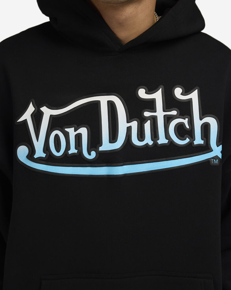 Von Dutch Flames Foil Hoodie  4VND2A5465-BLK Black 3