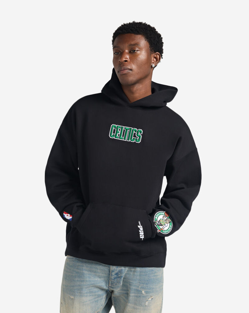 PRO STANDARD Boston Celtics Wingspan Drop Shoulder Hoodie BBC5515779-BLK Black 1