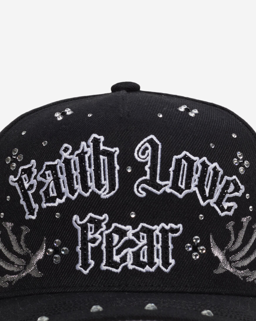 Shop Field Grade Faith Love Fear Full Wool Acrylic Trucker Hat