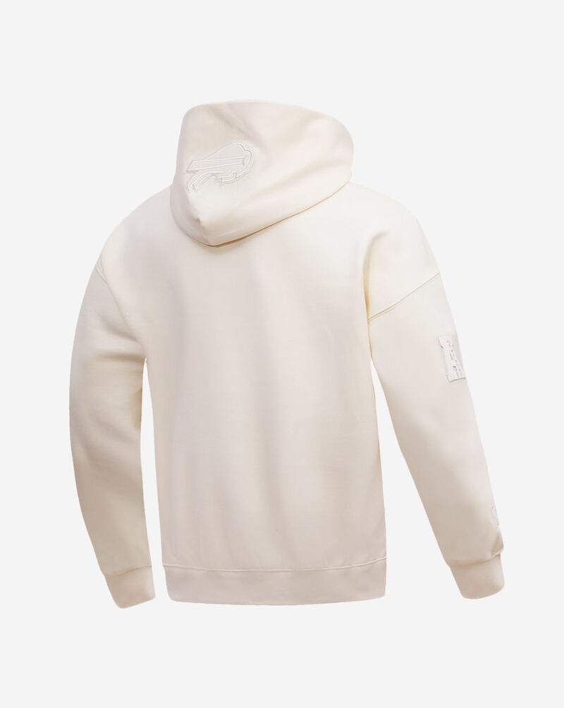 PRO STANDARD Buffalo Bills Neutral Drop Shoulder Fleece Pull Over Hoodie FBB544730-EGG cream 3