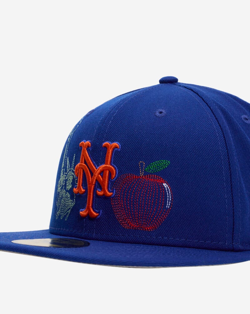 New Era 59Fifty New York Mets State Stitch Fitted Hat 60641263 Blue 2
