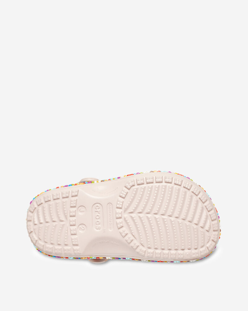 Crocs Grade School Classic Beaded Band Clog 211614-6URJ Pink 4