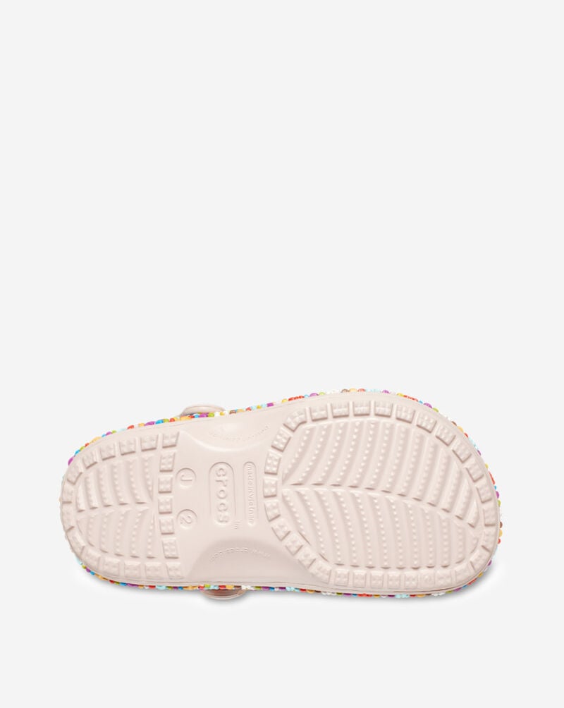 Crocs Grade School Classic Beaded Band Clog 211614-6URJ Pink 4