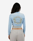 Velour Cropped Bomber Jacket