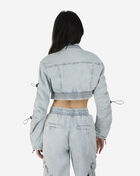 Smoke Rise Cropped Denim Bungee Jacket AJ24103SN-SPE Blue 2