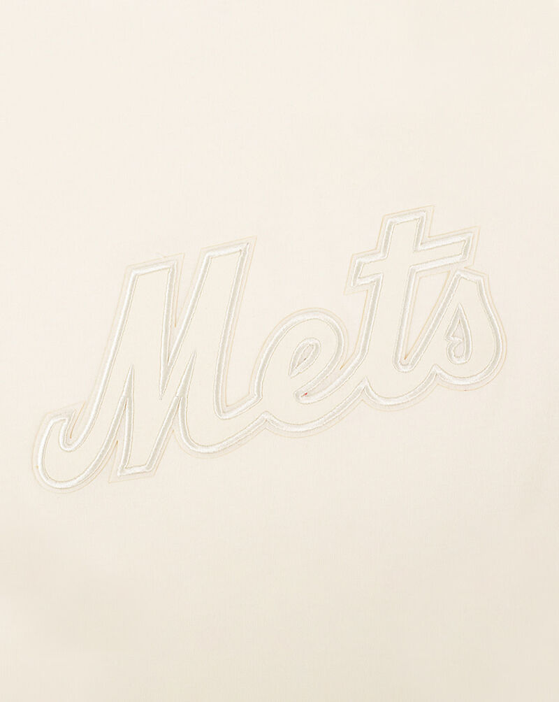 PRO STANDARD Big Girls' New York Mets Neutral Boxy Tee LNMBA314948-EGG cream 2