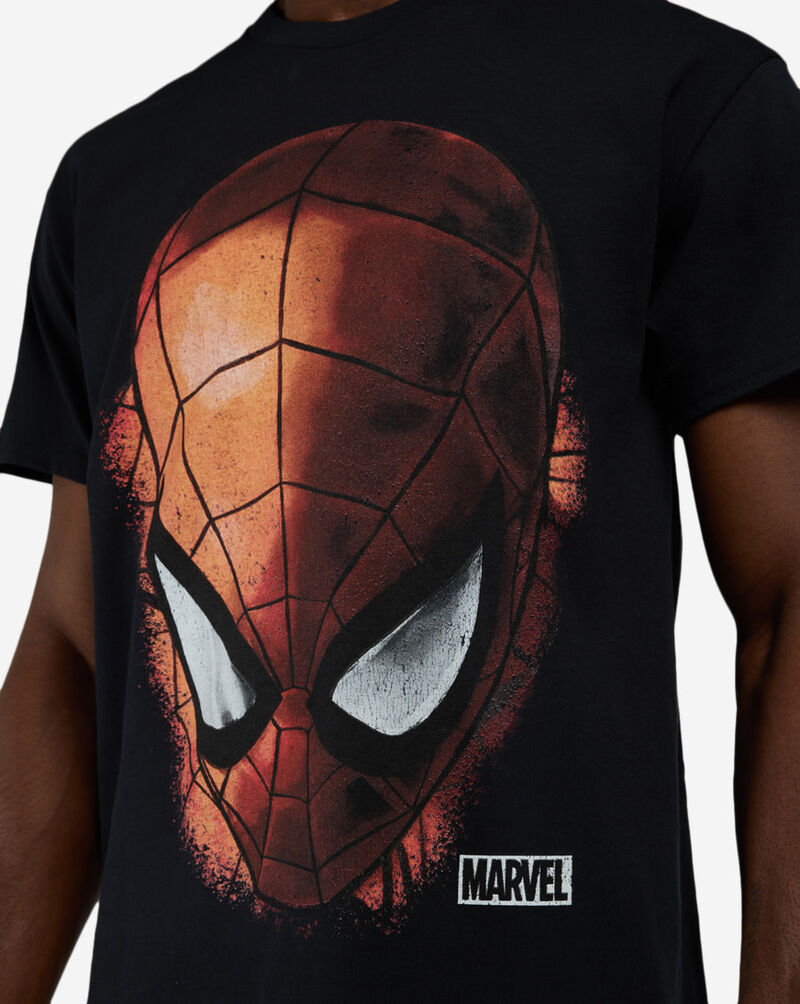 Graphic Tees Freeze Spiderman Mask Tee 7PSN078 Black 3