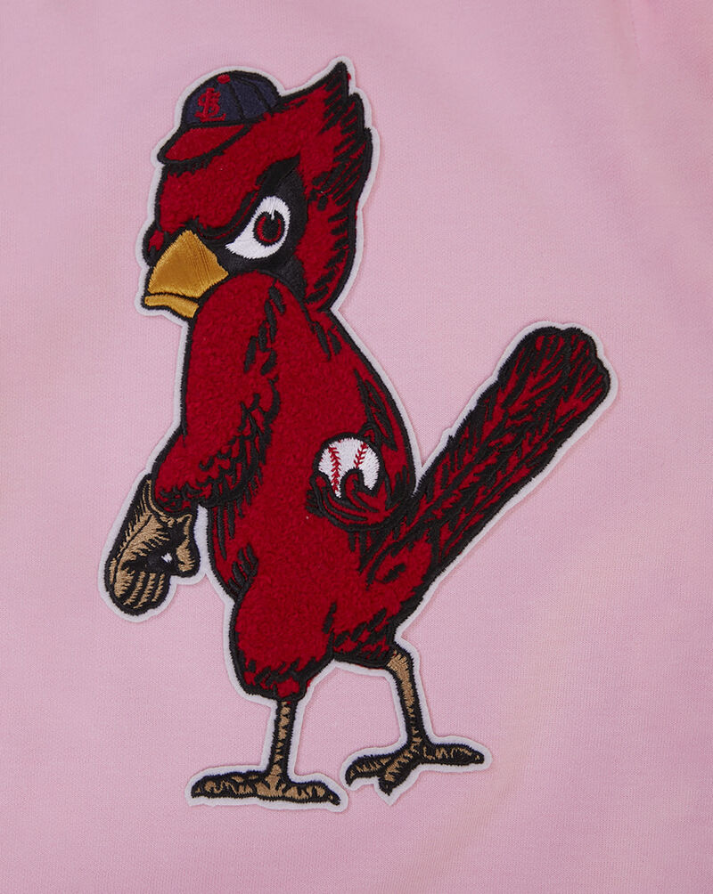 PRO STANDARD St. Louis Cardinals Classic Chenille Double Knit Full-Zip Hoodie  LSC531936-PNK Pink 4