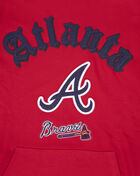 PRO STANDARD Atlanta Braves  Old English Pullover Hoodie LAB5314639-RED Red 2