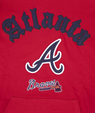 Atlanta Braves  Old English Pullover Hoodie