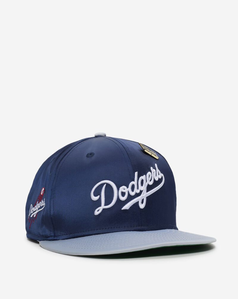New Era 59Fifty Los Angeles Dodgers Satin Fitted Hat 60623219 Blue 1