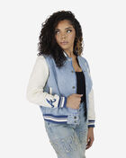 Atlanta Braves Varsity Blue Denim Jacket