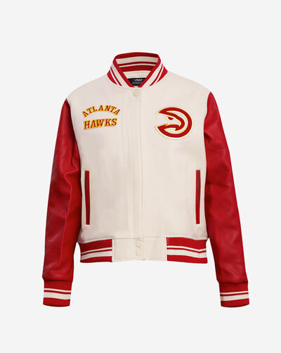 Atlanta Hawks Retro Classic Rib Wool Varsity Jacket