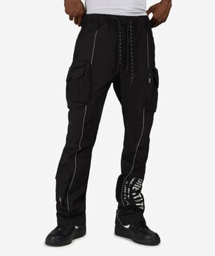 Reflective Piping Utility Windbreaker Pant