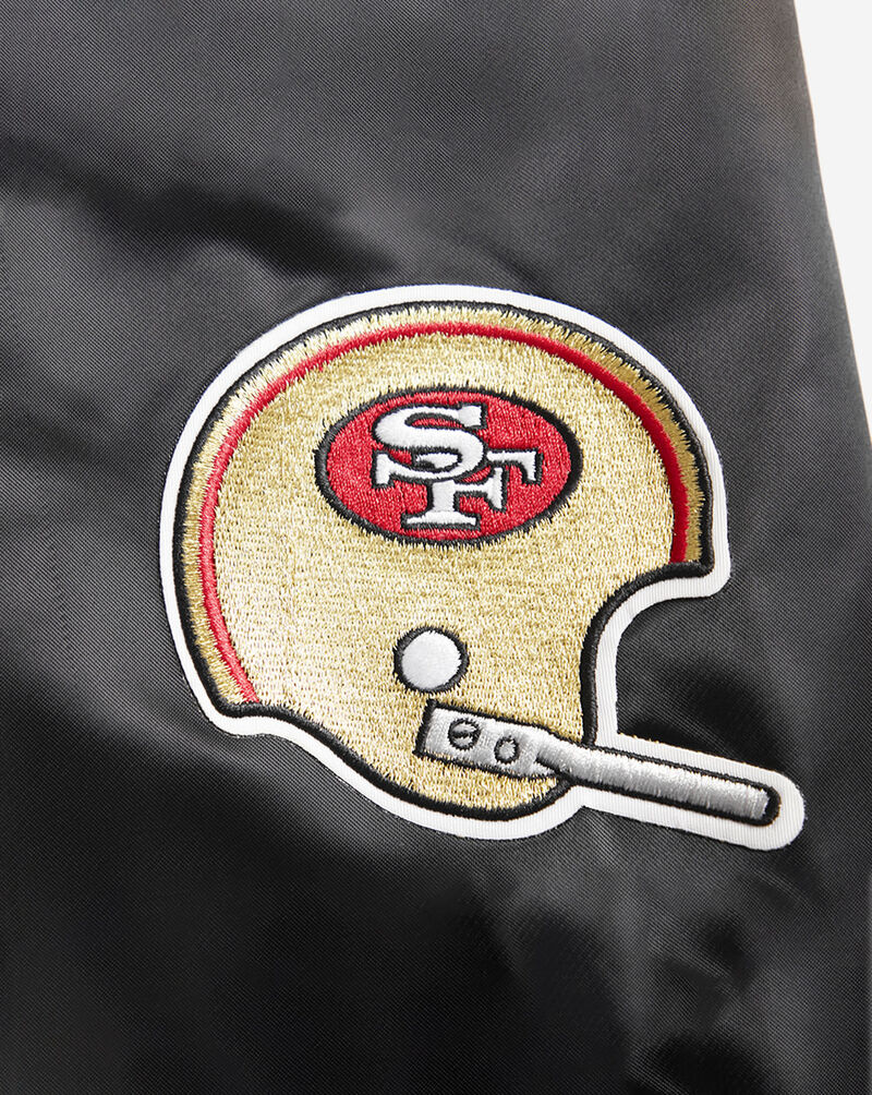 PRO STANDARD San Francisco 49Ers Retro Classic Rib Satin Jacket FS4643597-BRK Black 4