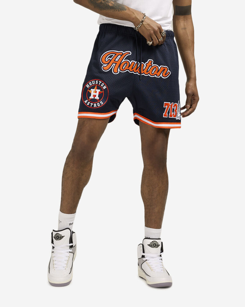 PRO STANDARD Houston Astros Area Code Mesh Shorts LHA3314824-MDO Blue 1