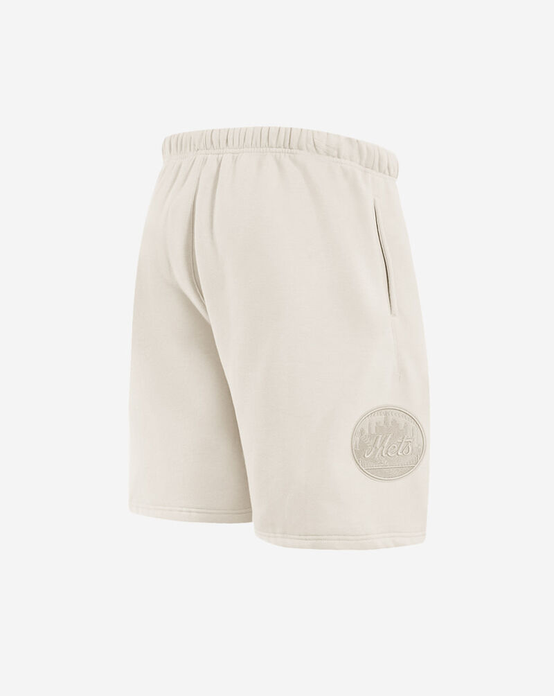 PRO STANDARD New York Mets Neutral Fleece Short  LNM3311669-EGG cream 3