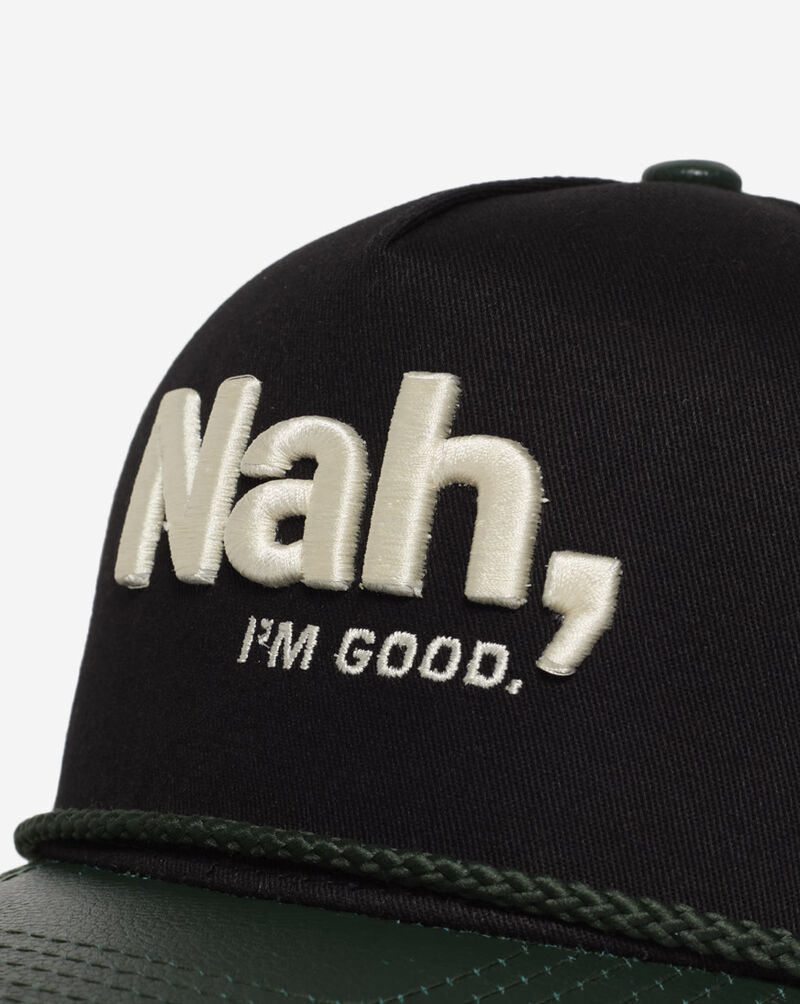 I'm Good Pebbled Leather 2tone Trucker 