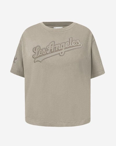 Big Girls' Los Angeles Dodgers Retro Neutral Boxy Tee