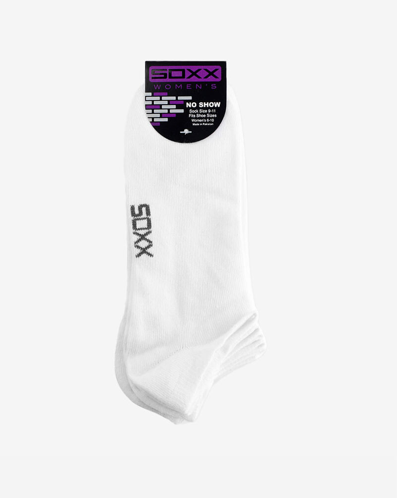Soxx Women's No Show Socks PL-SX5319100 White 1