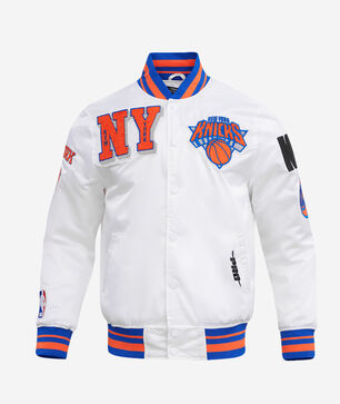 New York Knicks Mash Up Rib Satin Jacket