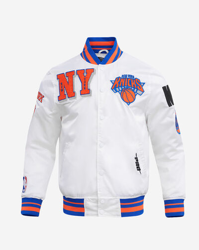 New York Knicks Mash Up Rib Satin Jacket