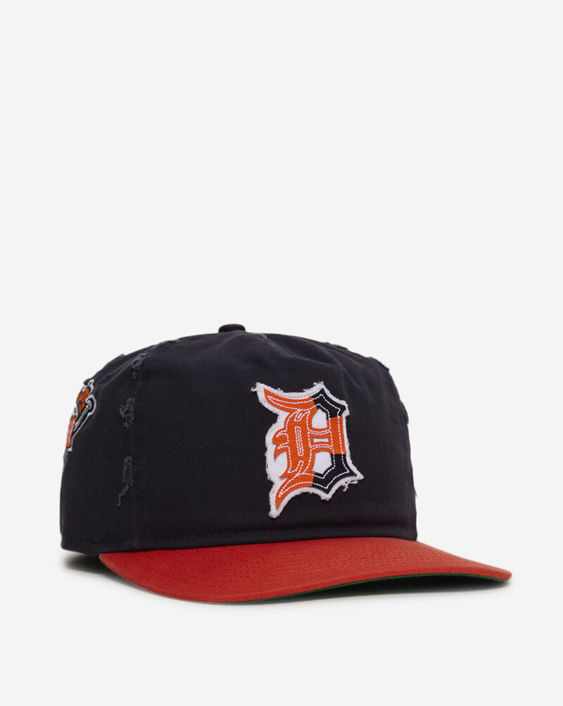 New Era 19Twenty Detroit Tigers Frayed Snapback Hat 60833832 Blue 1