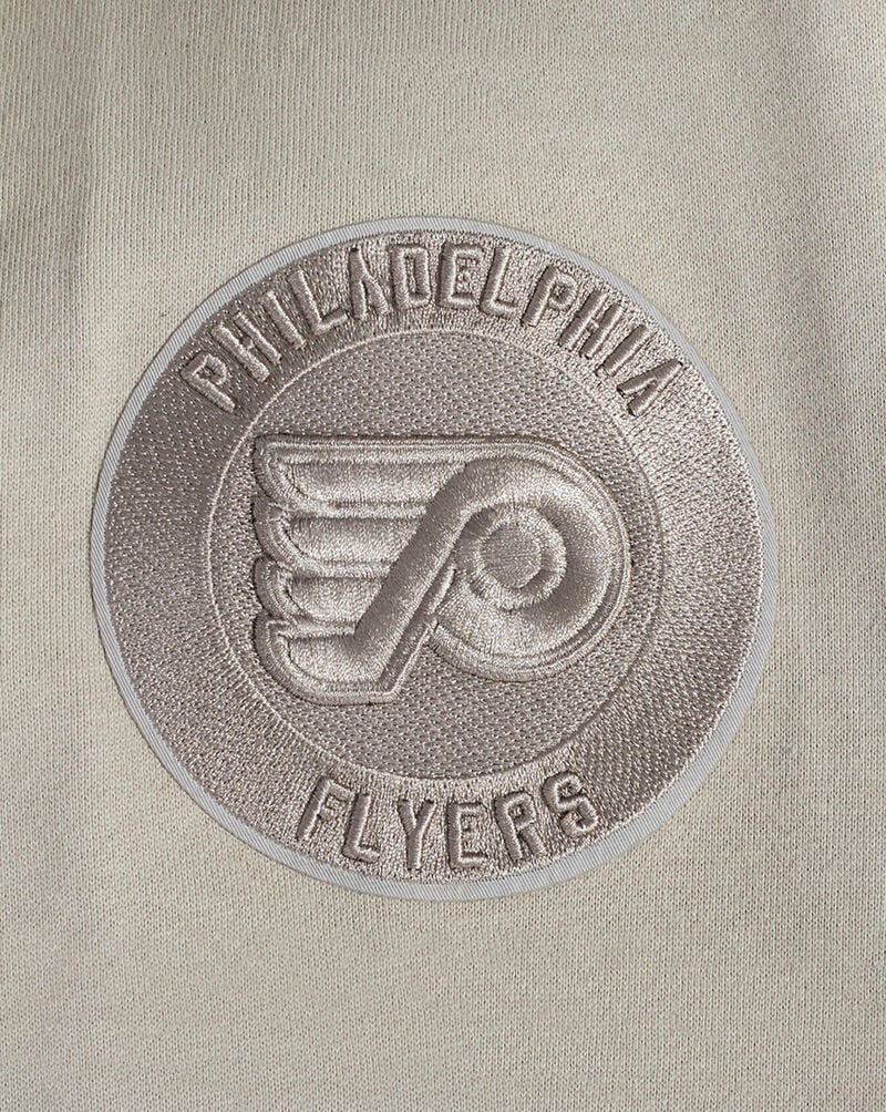 PRO STANDARD Philadelphia Flyers Neutral Drop Shoulder Fleece Pullover Hoodie HPF564442-TAU Beige 4