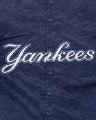 PRO STANDARD New York Yankees Big Logo World Series Satin Jacket LNY632059-MDN Blue 2