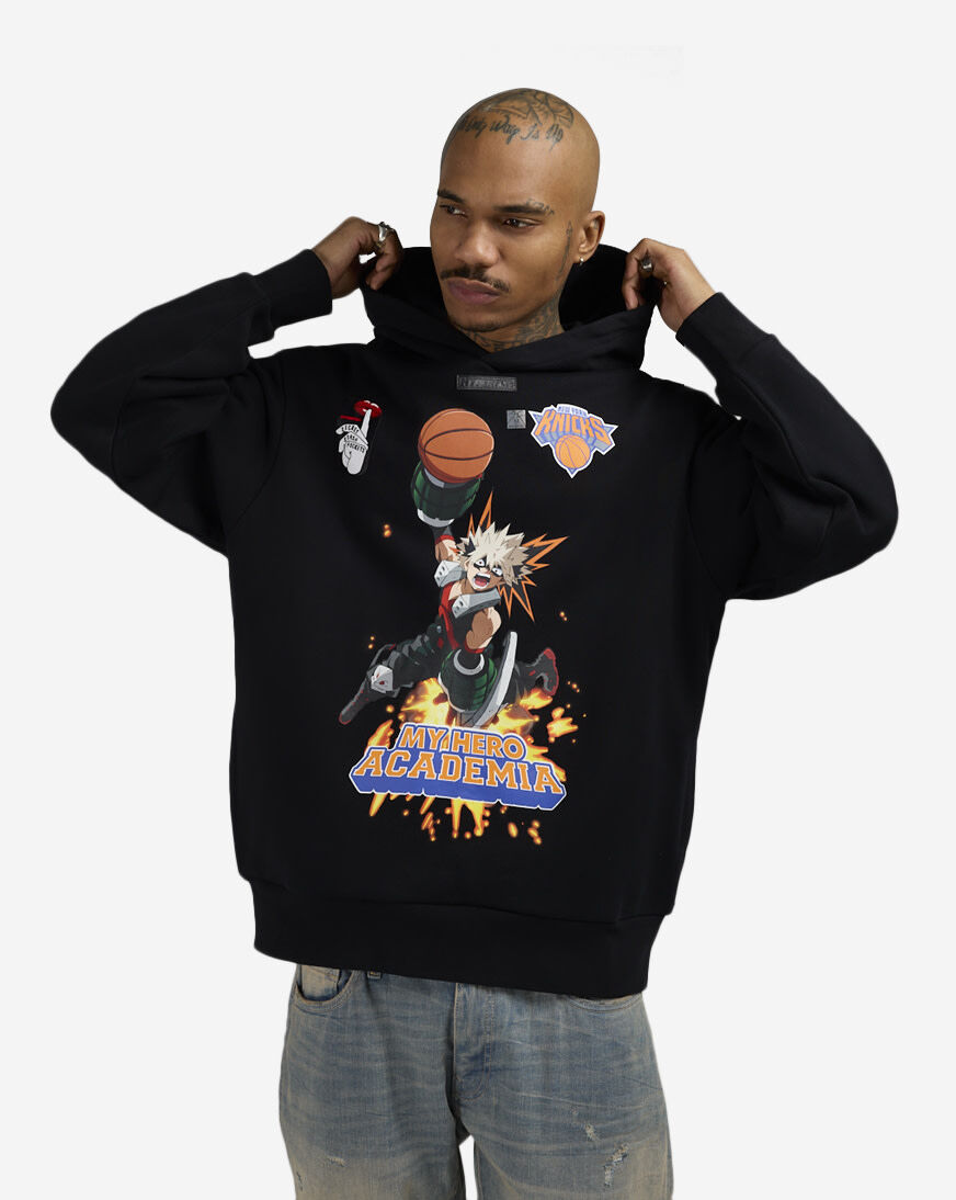 Shop Hyperfly Knicks Bakugo Hoodie NYK-BLK-BAK-CH black | SNIPES USA