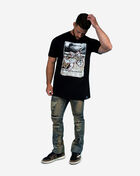 Hasta Muerte Newspaper Burning Angel Tee HM-NEWSPAPERBURNINGANGEL-TEE-BLACK Black 3