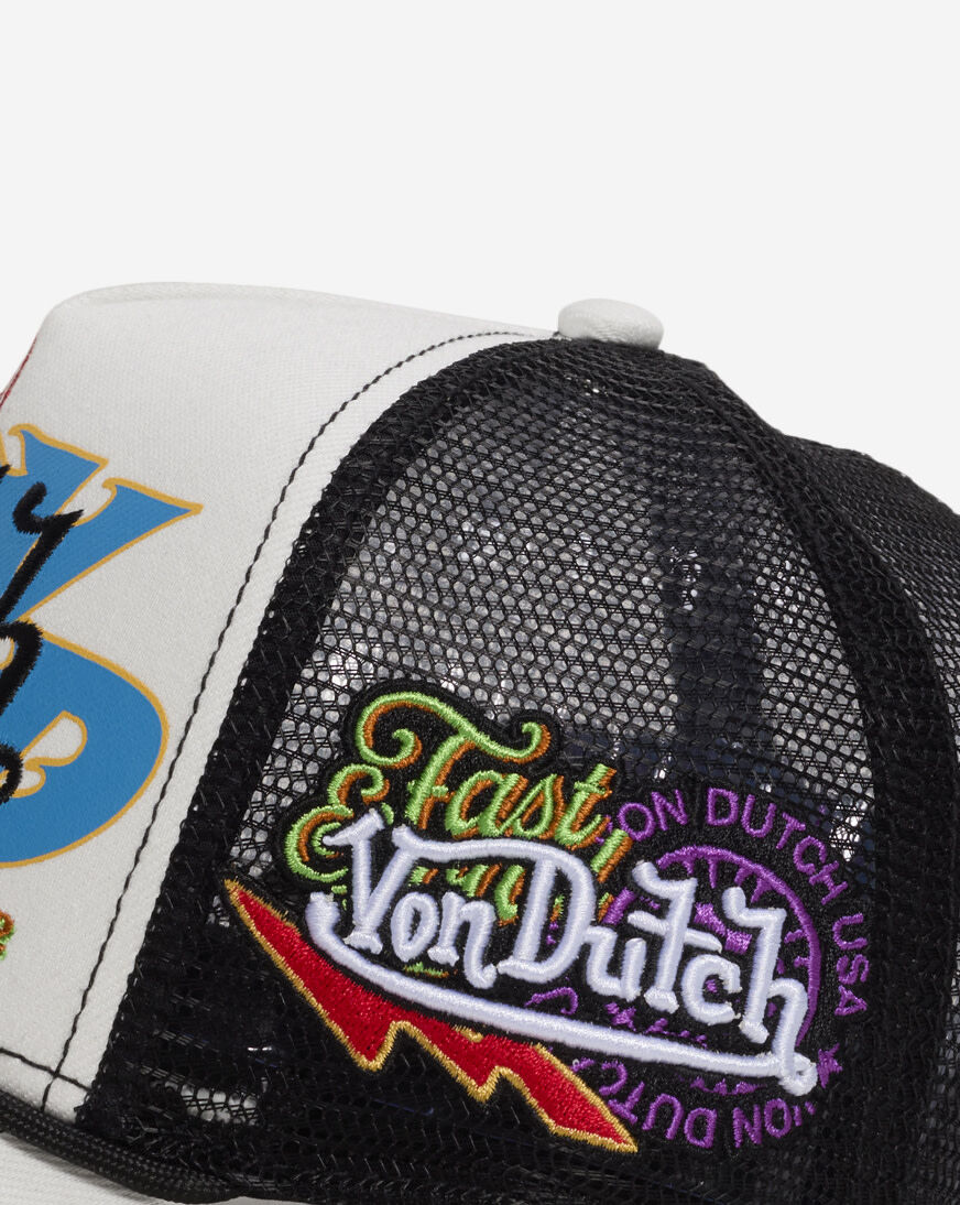 Shop Von Dutch Overlap Trucker Hat VDHH0115 white | SNIPES USA