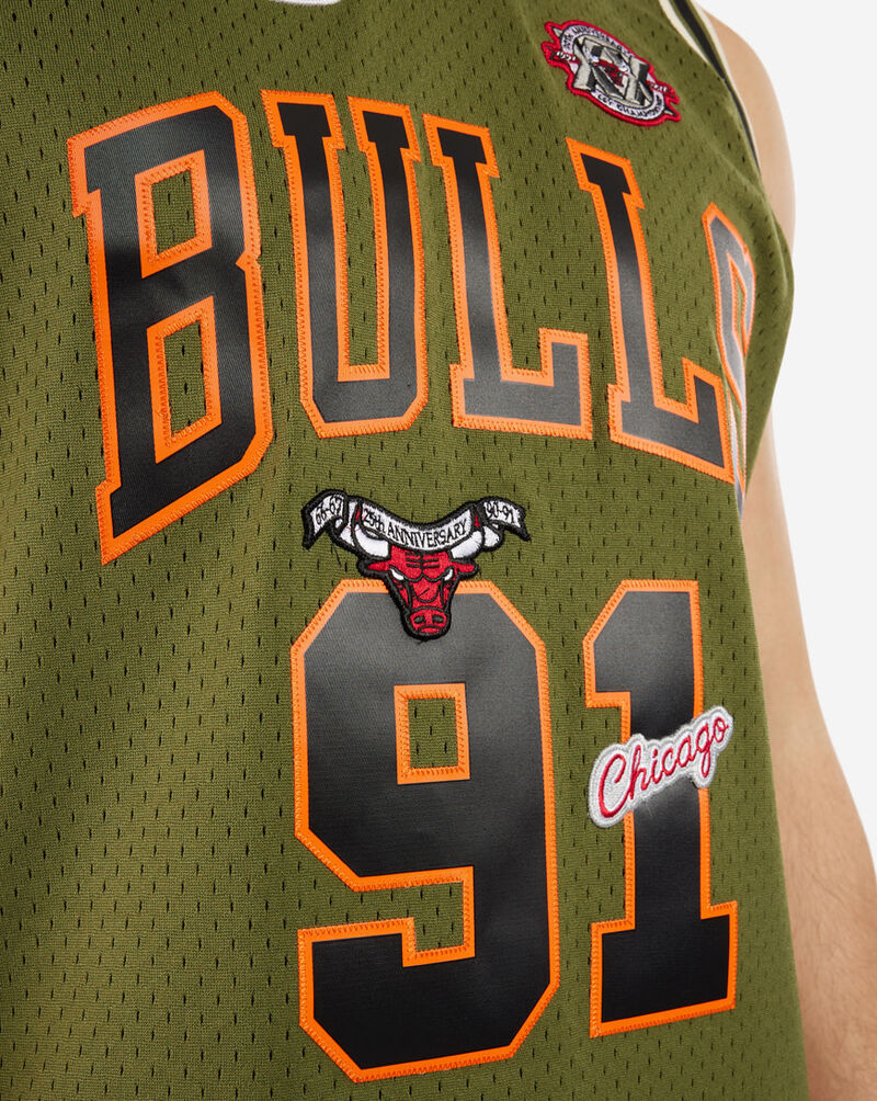 Mitchell & Ness Chicago Bulls Dennis Rodman 1997-98 Swingman Jersey SMJY4847-CBU97DRDDKGN Green 4