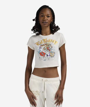 Tiger Crown Rhinestone Baby Tee