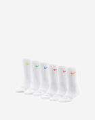 Nike Little Kids' Dri-FIT Performance Basics 6Pk Crew Socks UN0019-F68 White 1