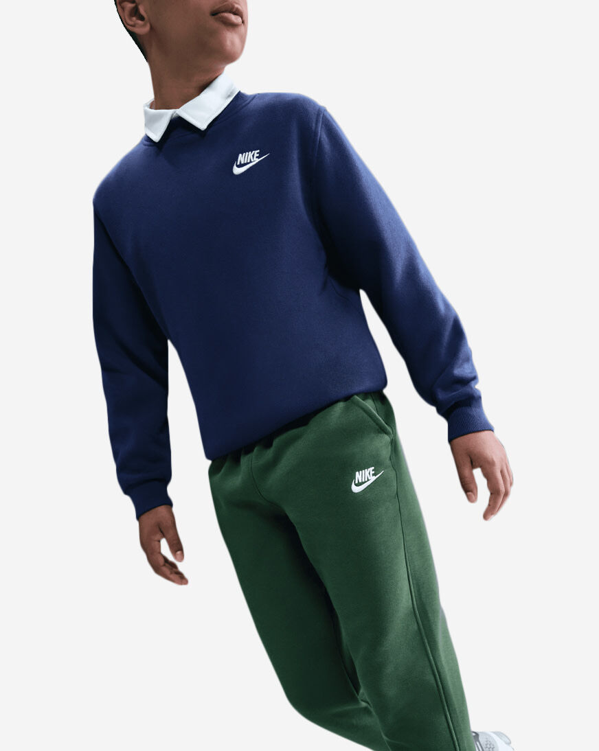 Shop Nike Big Kids' NSW Club Fleece Jogger FD3008-323 green