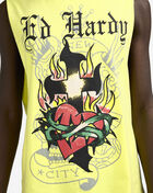 Ed Hardy Eagle Muscle Tank  EHM1000-10-LEM Yellow 3