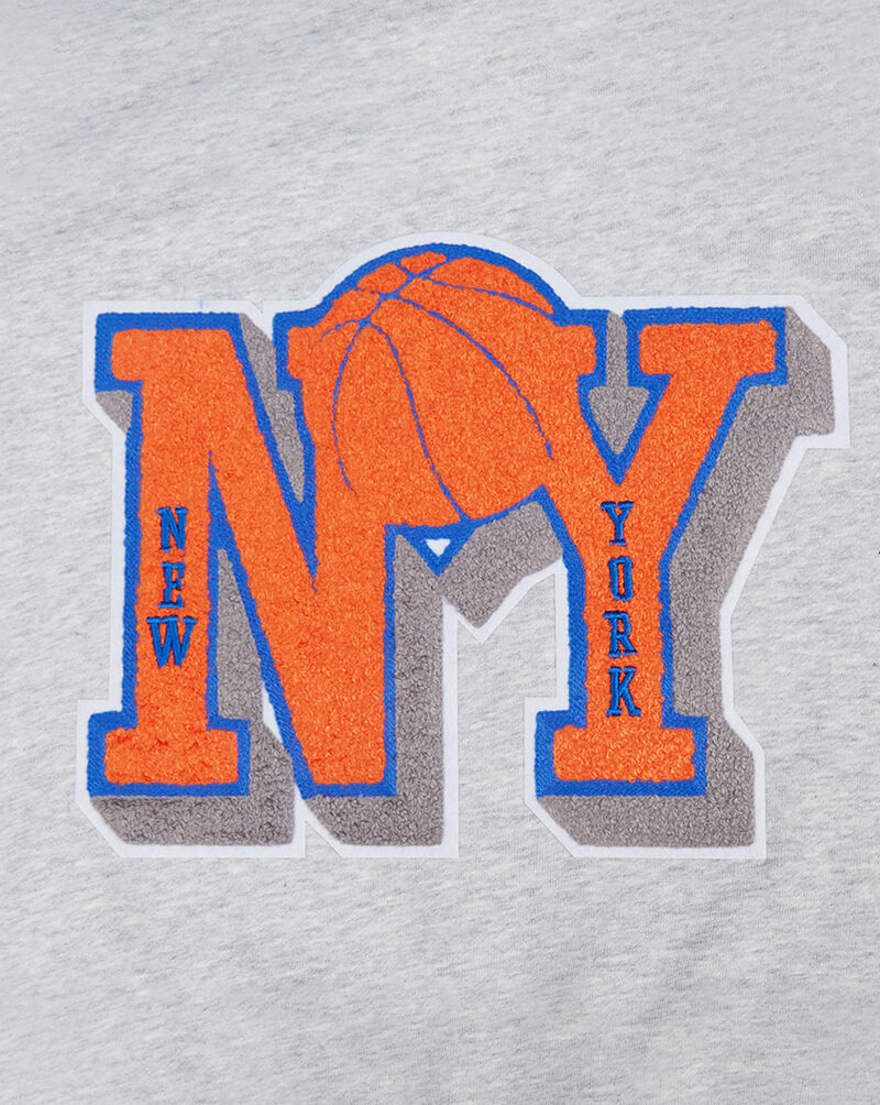 PRO STANDARD New York Knicks Mashup Rib Crewneck BNKC55111-HRO Grey 2